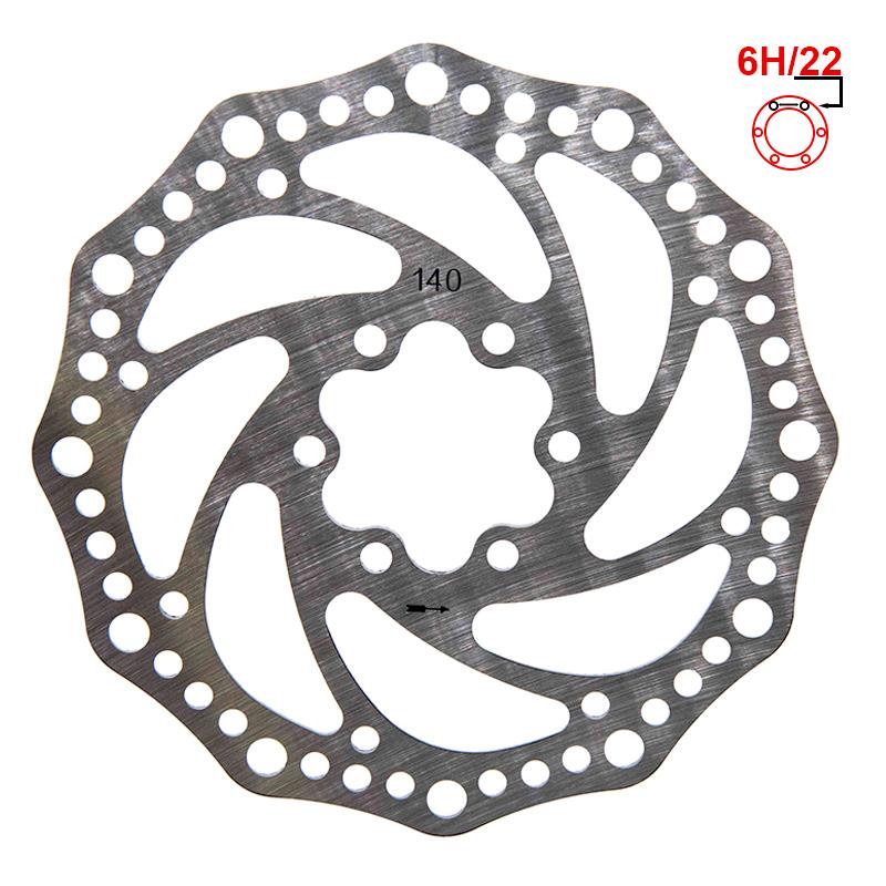 Bromsskiva R6.1 140 mm 6h silver