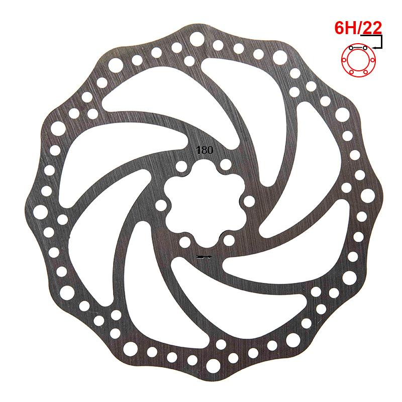 Bromsskiva R6.1 180 mm 6h silver
