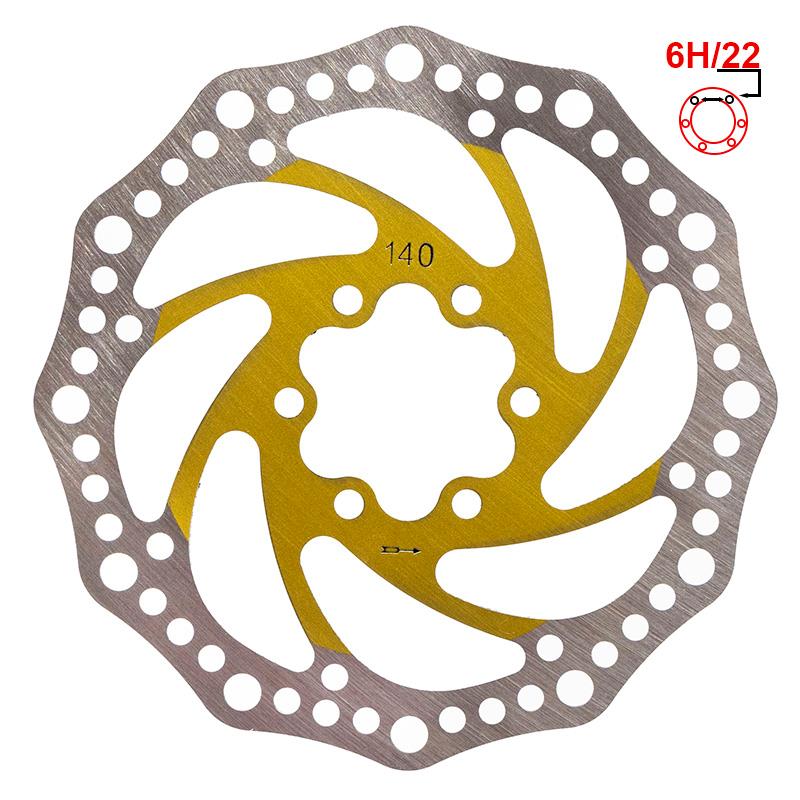 Bromsskiva R6.1 140mm 6H gul