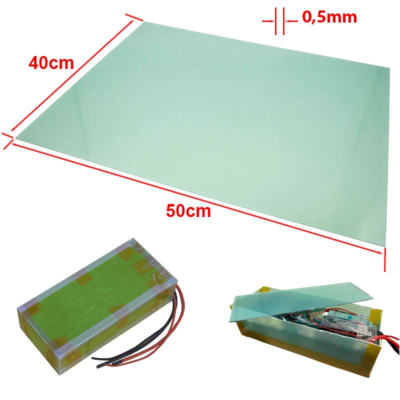 glasfiberskiva 50x40cm 0,5mm