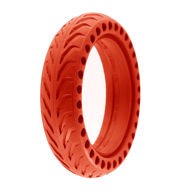 Perforerat massivt däck 8,5x2-6,1/B34 - rött