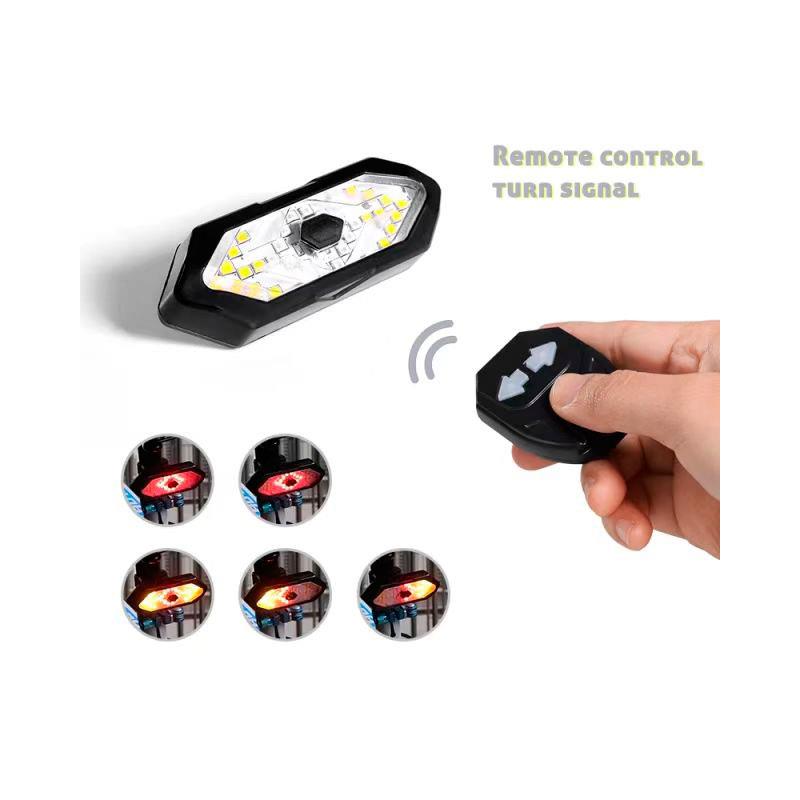 Bakre blinkers med en trådlös knapppanel