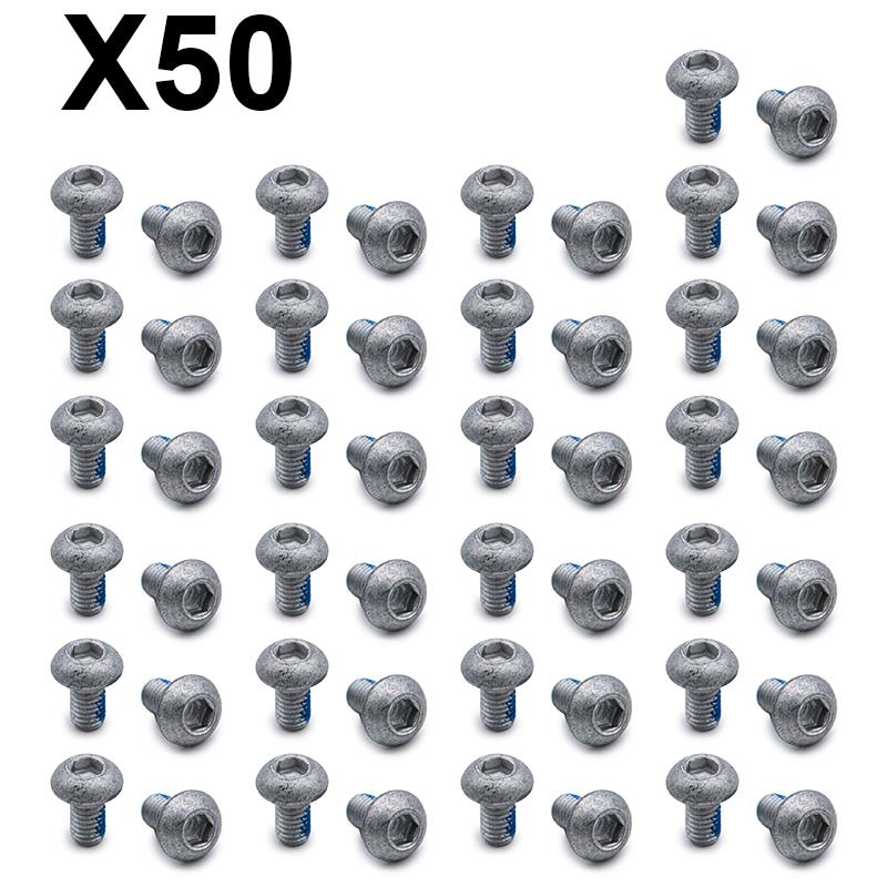 Silver M5X10 skruv för bromsskivor - 50 st