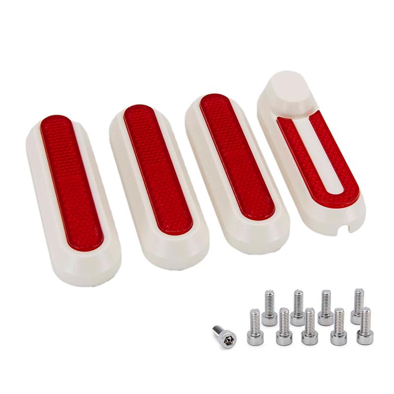 Vit reflektor med röd strålkastare för XIAOMI