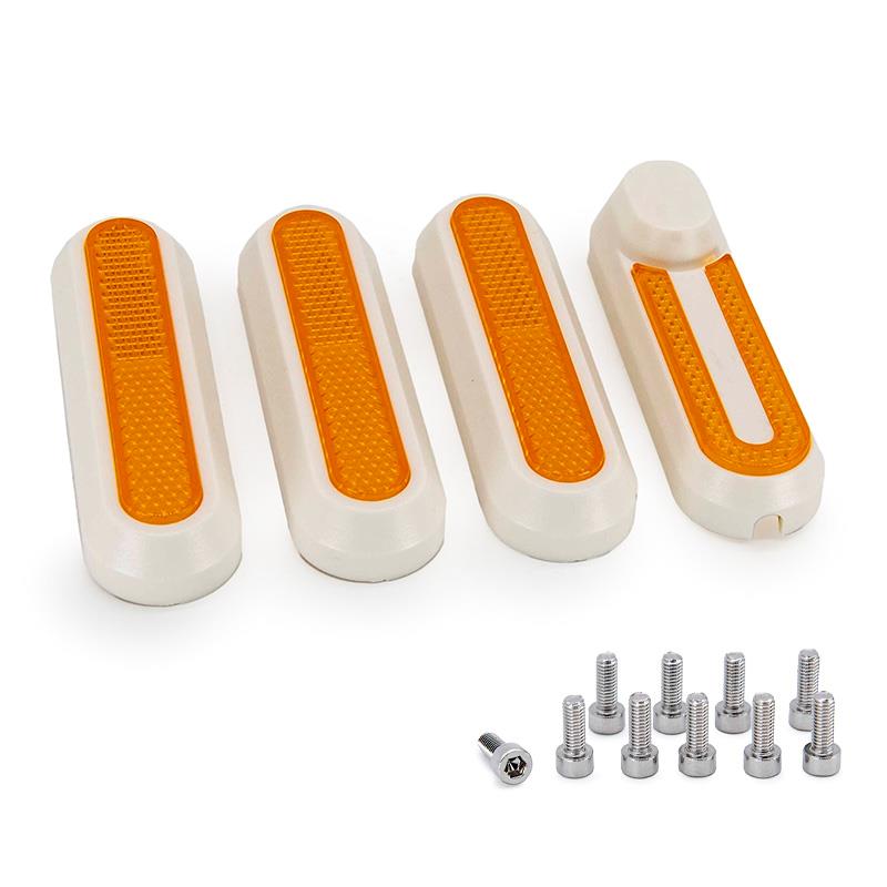 Vit reflektor med gul strålkastare för XIAOMI