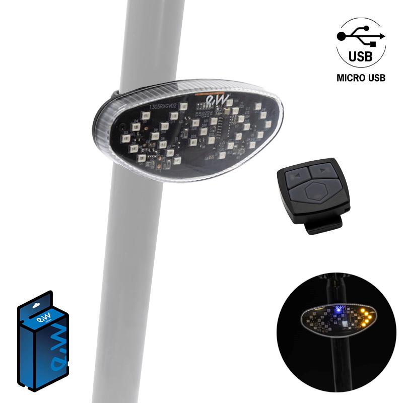 Laddningsbar bakre blinkers med Bluetooth EWI001